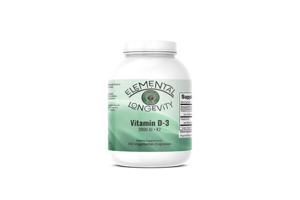 D3 2,000 IU + K2 Capsules