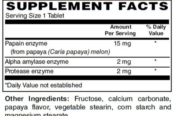 Papaya Enzymes (Chewable) - Image 2
